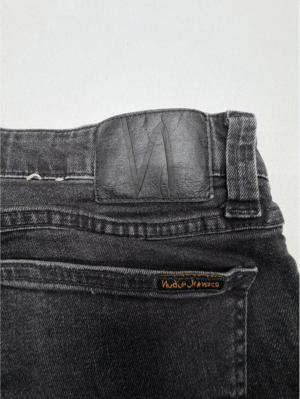Nudie Jeans Co Men Jeans Organic Cotton Size 34 Black